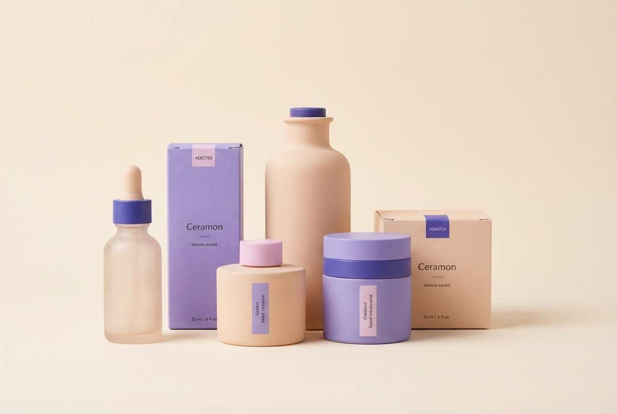 mauve beauty packaging