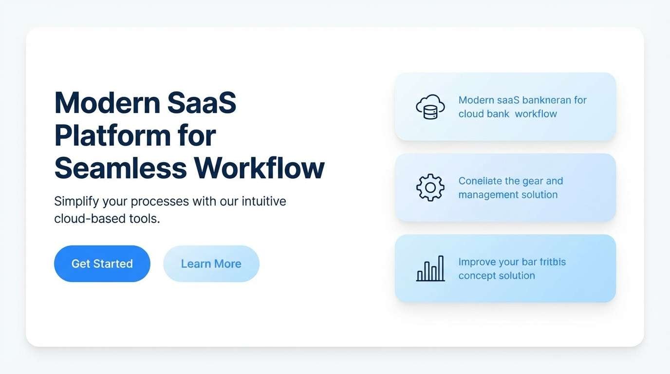 saas hero in airy blues