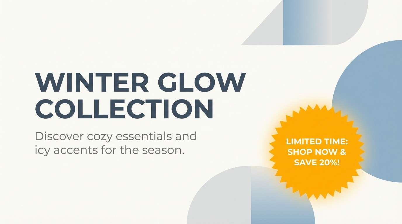 promo banner with amber accent