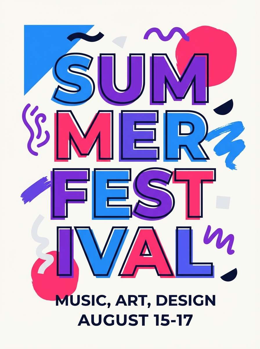 summer festival flyer