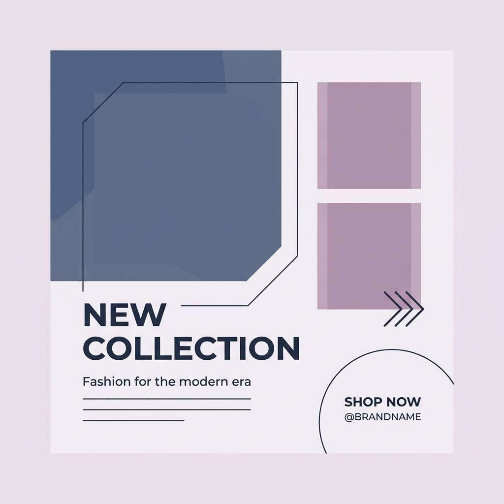 fashion post template in mauve