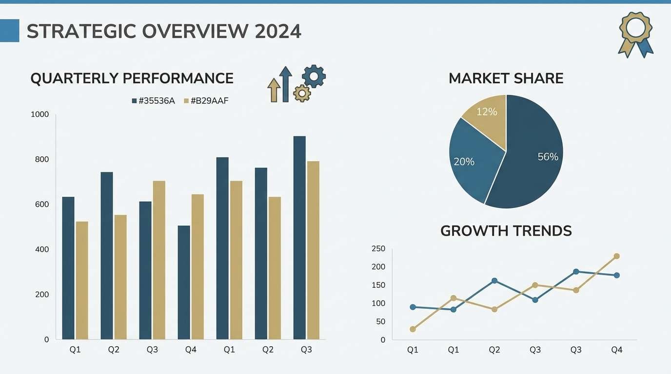 presentation slide in steel mauve