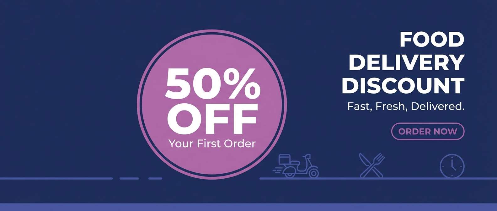 banner ad in orchid blue