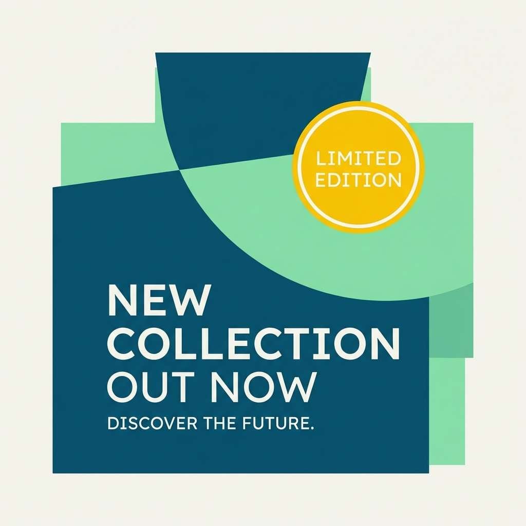 social ad in mint teal