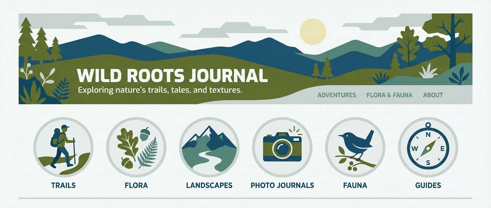 eco blog header in slate olive