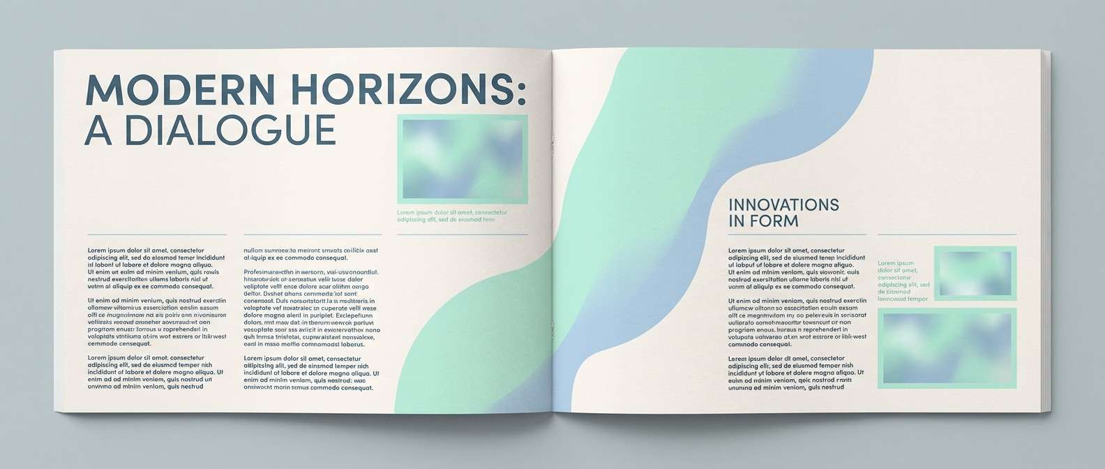 magazine spread layout