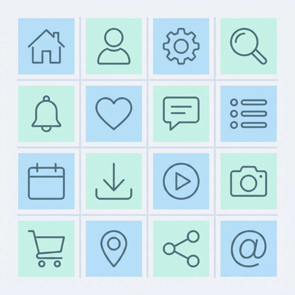 ui icon set grid