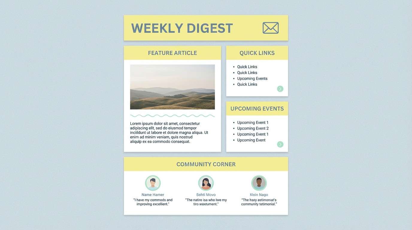 email newsletter template