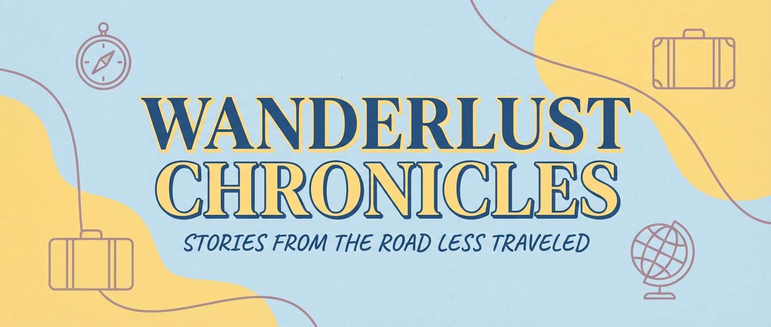 travel blog hero header