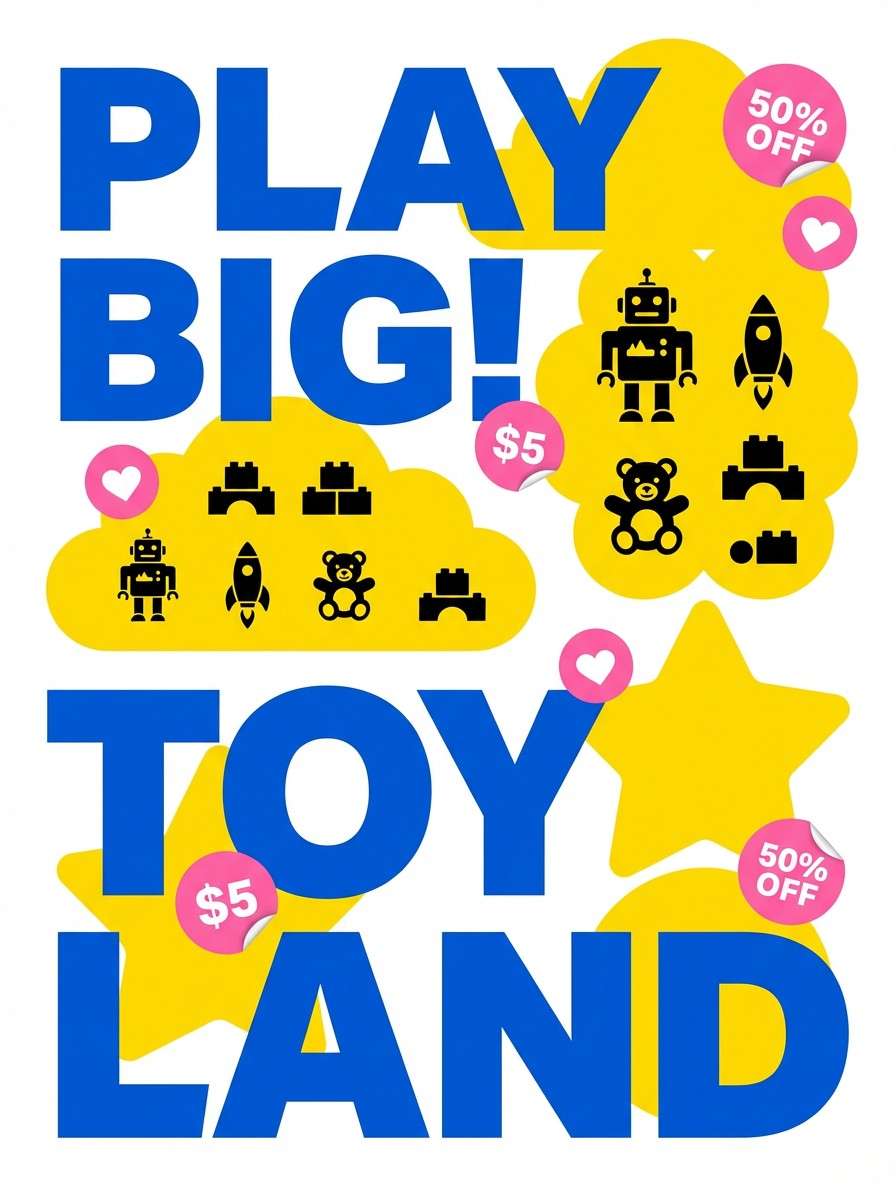 toy store promo poster