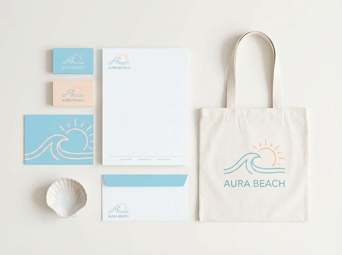 beach resort brand kit