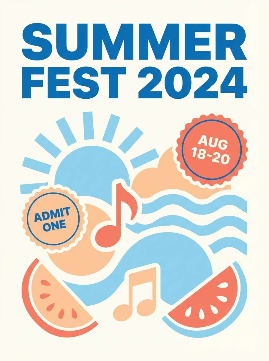 summer festival flyer