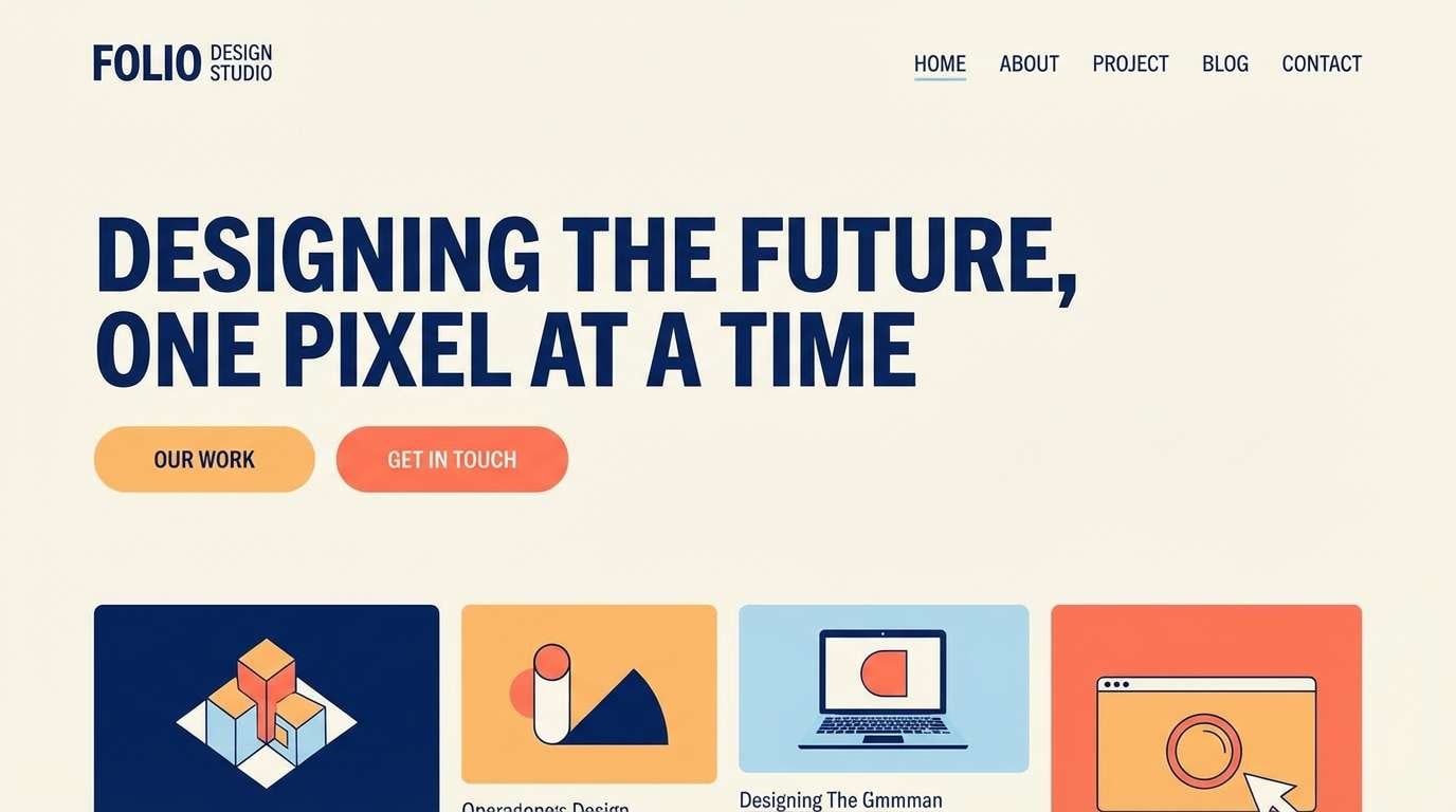 design studio homepage