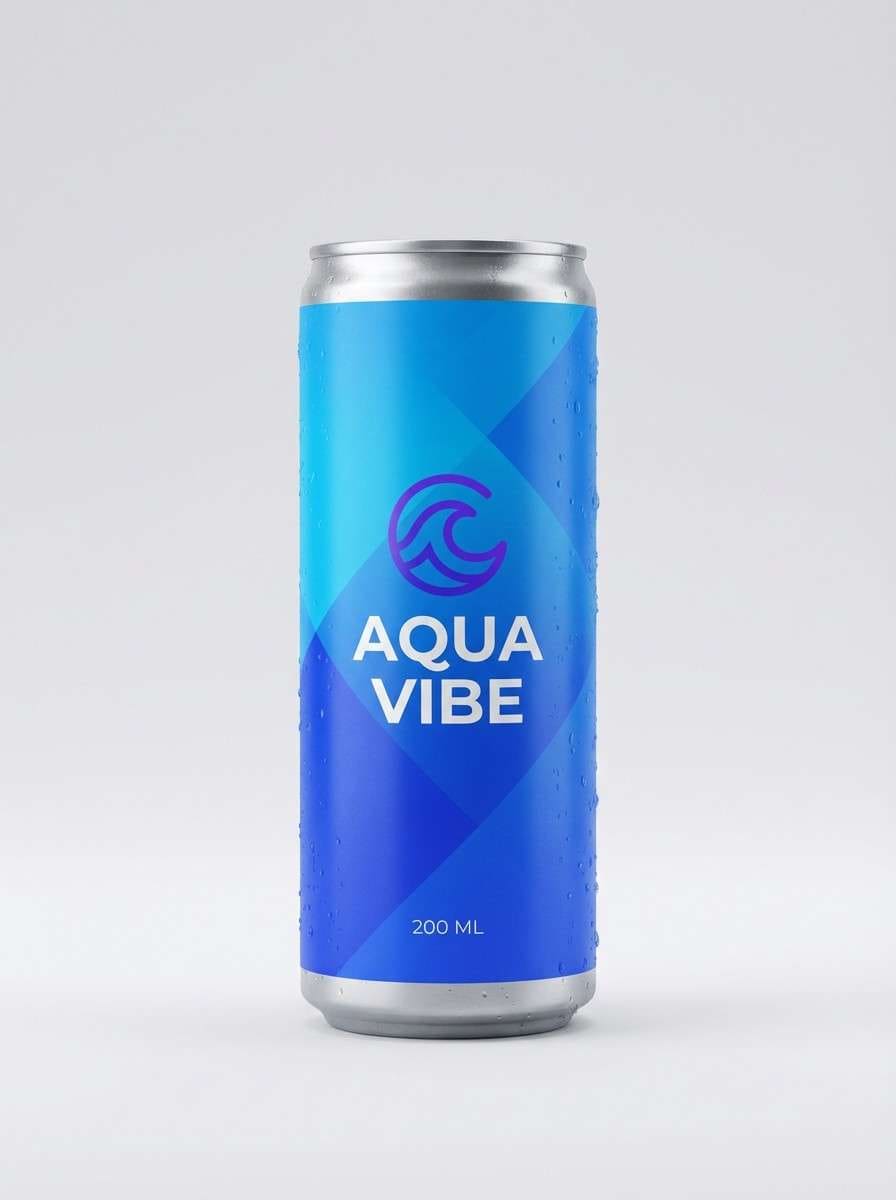 beverage can in berry blues