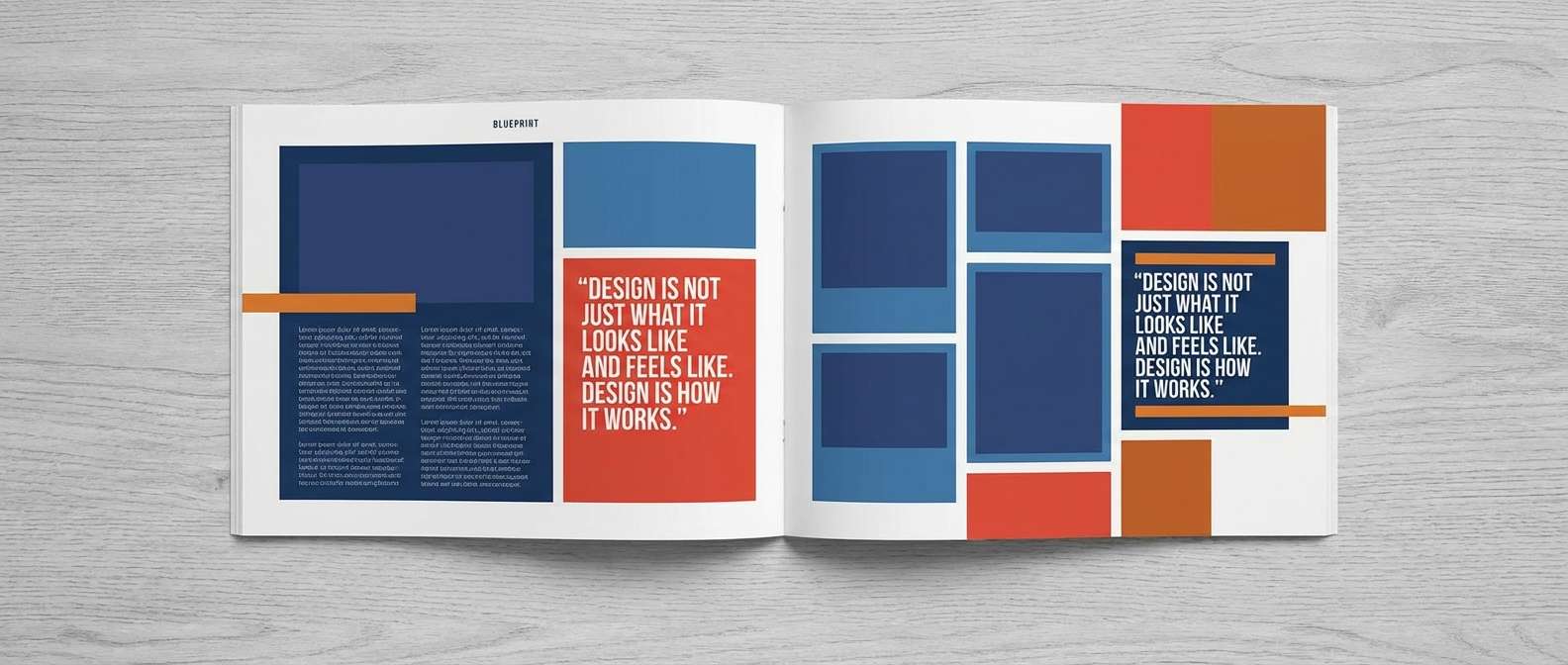 modern editorial spread