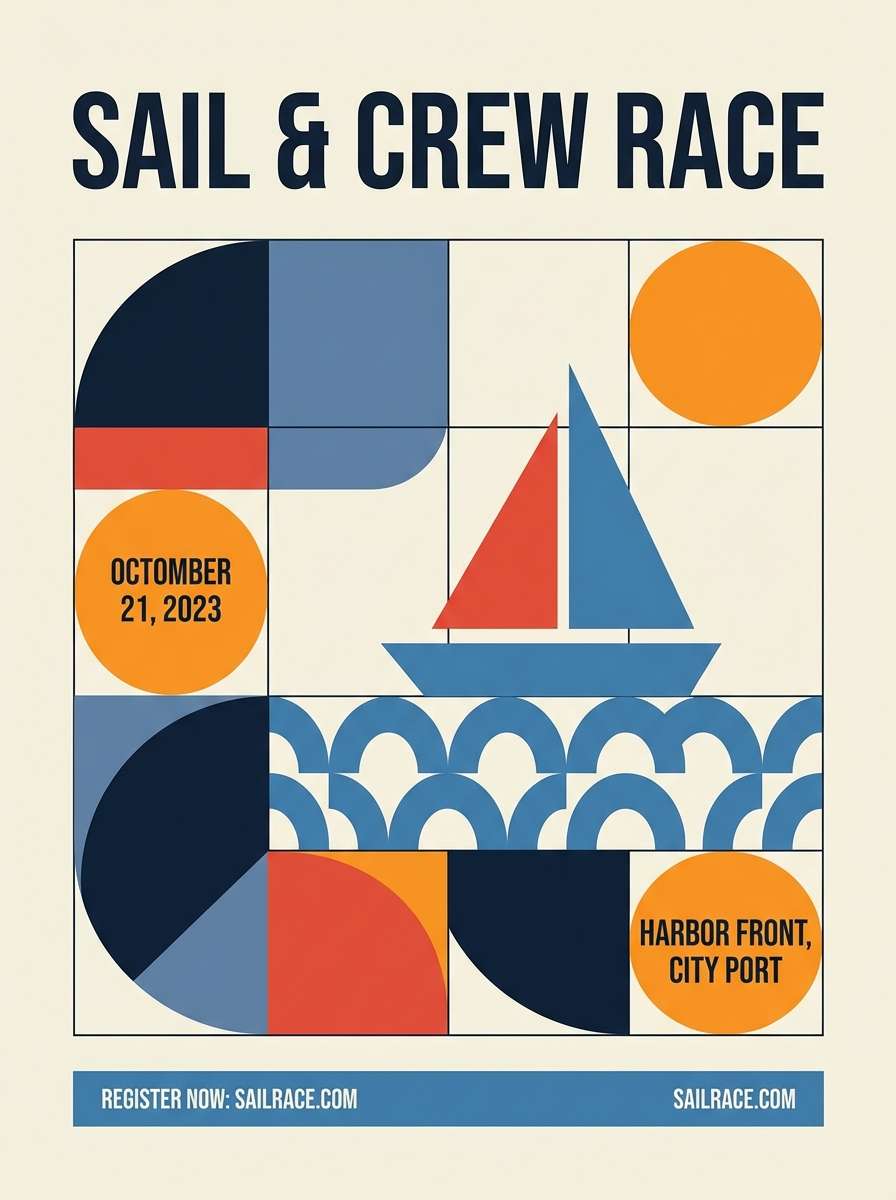 sailing event poster
