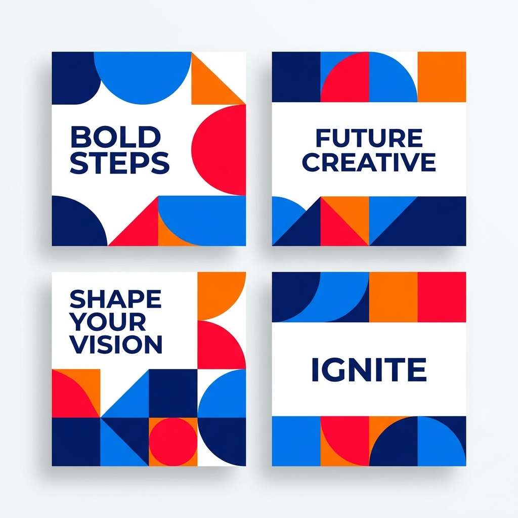 bold social ad tiles