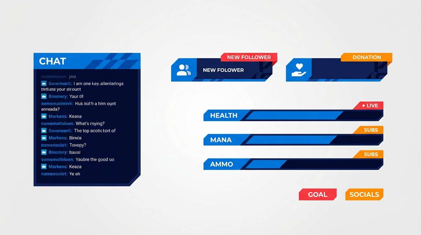 gaming stream overlay panels