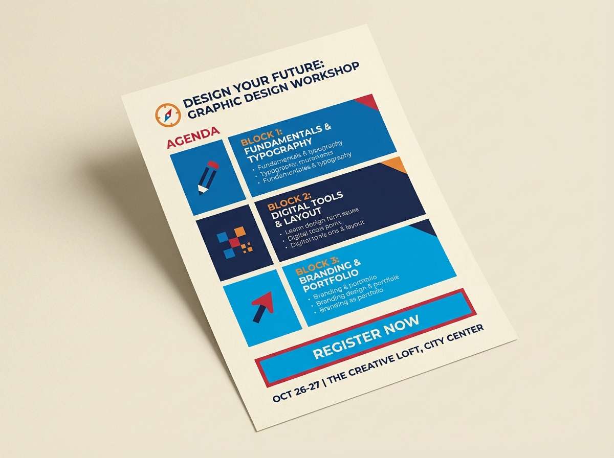 workshop flyer layout