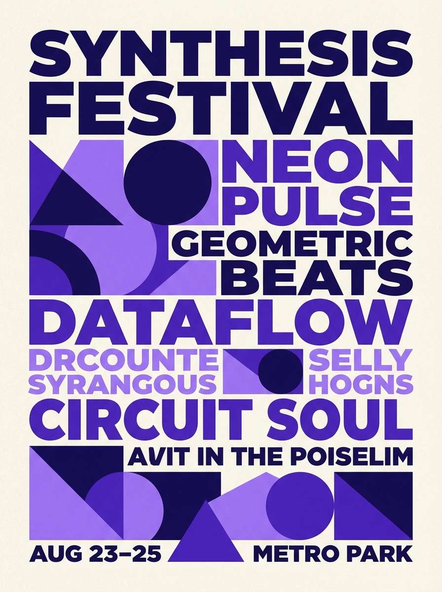 electric iris festival poster
