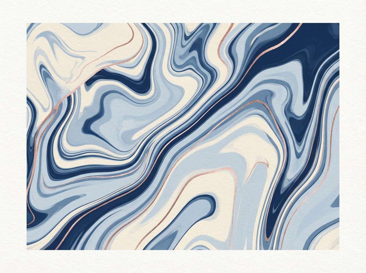 abstract marble print with rose veins