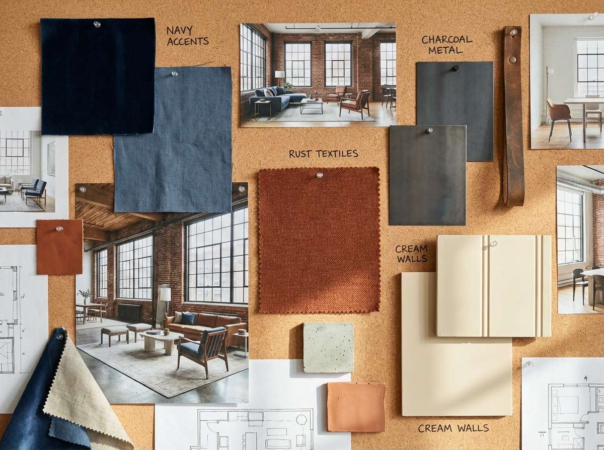 industrial blue rust interior