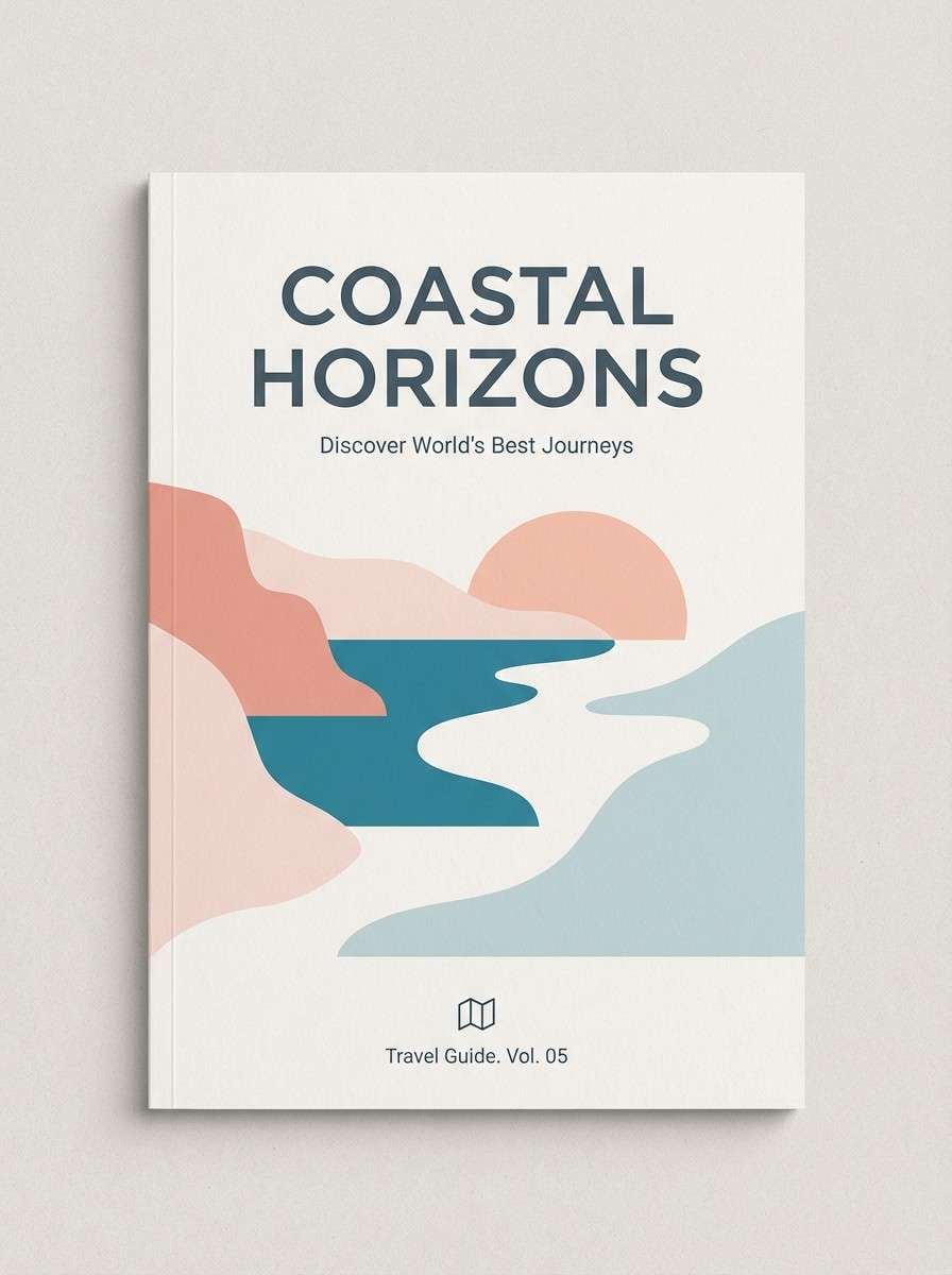coastal brochure cover design