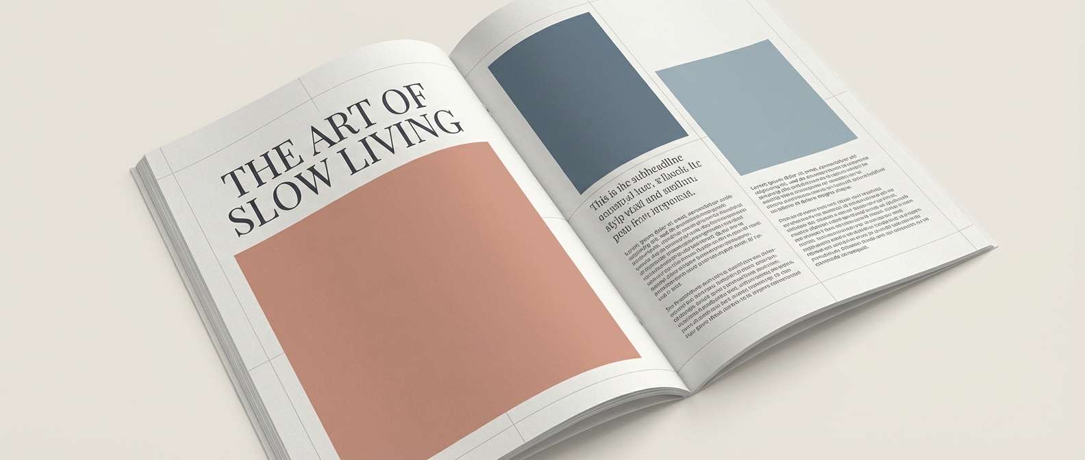 editorial spread layout