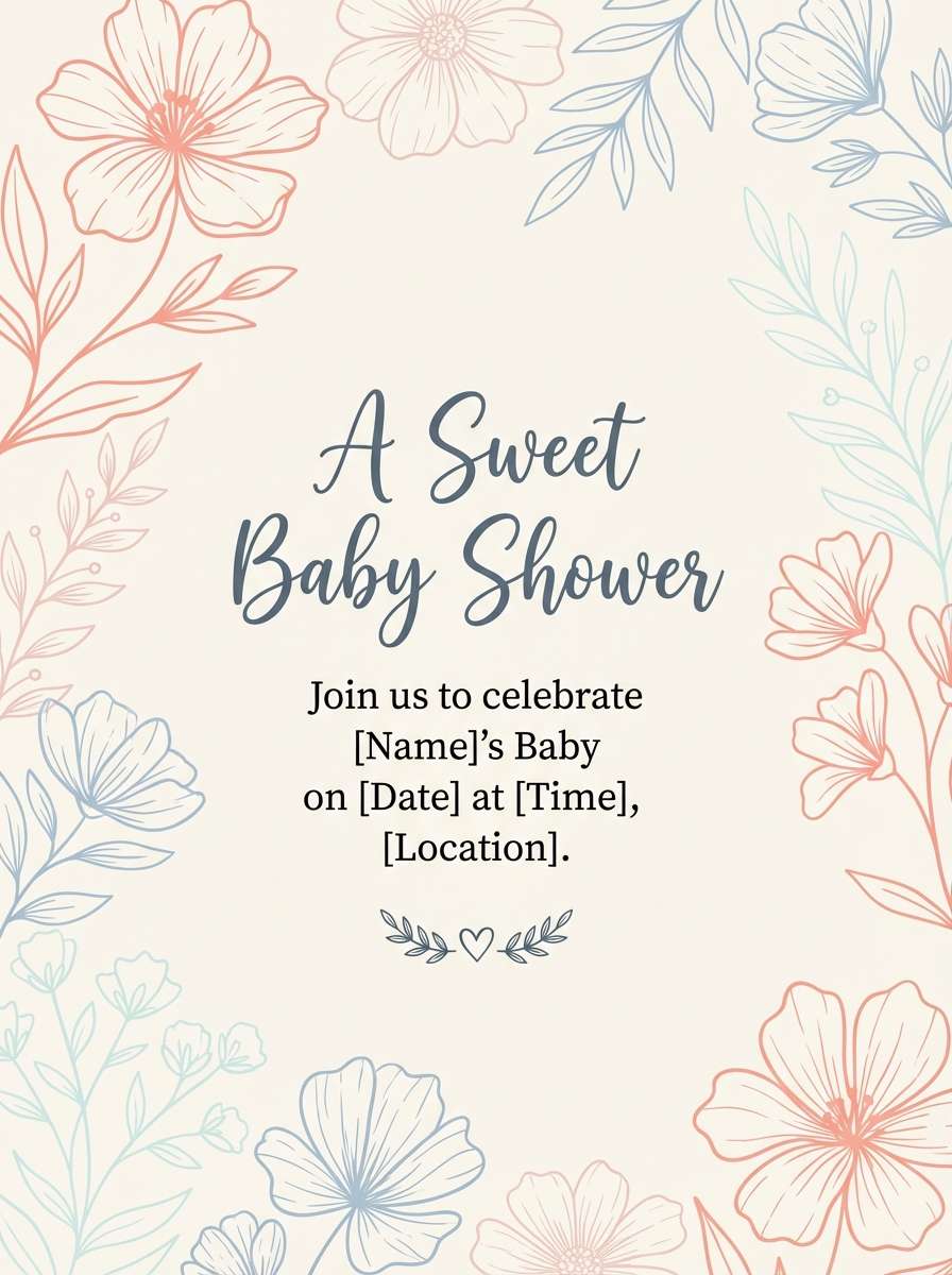 baby shower invitation