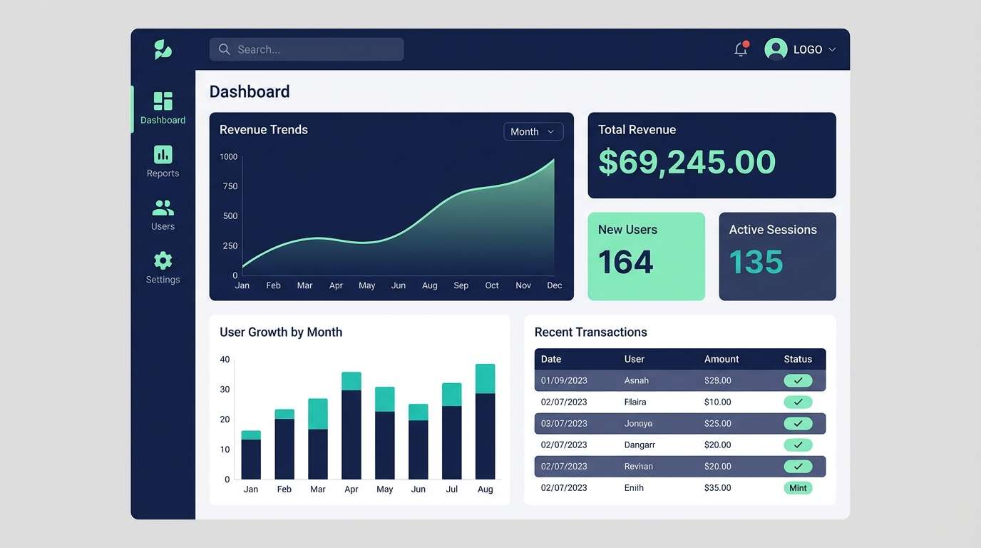 analytics dashboard ui