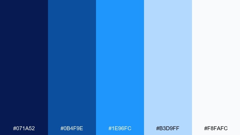 blueprint studio color palette with hex codes