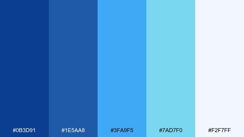 blueprint wave color palette with hex codes