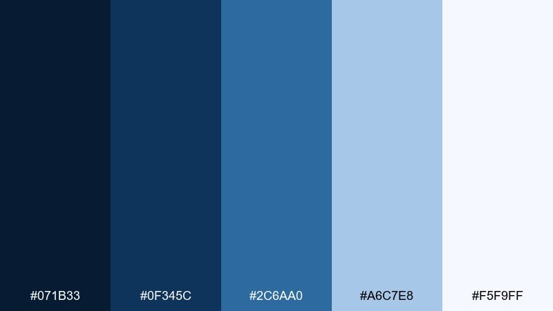 blueprint workspace color palette with hex codes