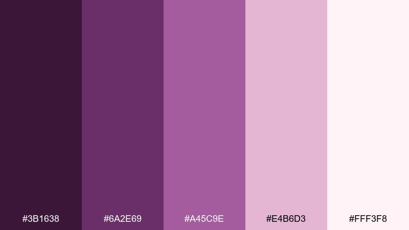 blush amethyst amethyst color palette with hex codes