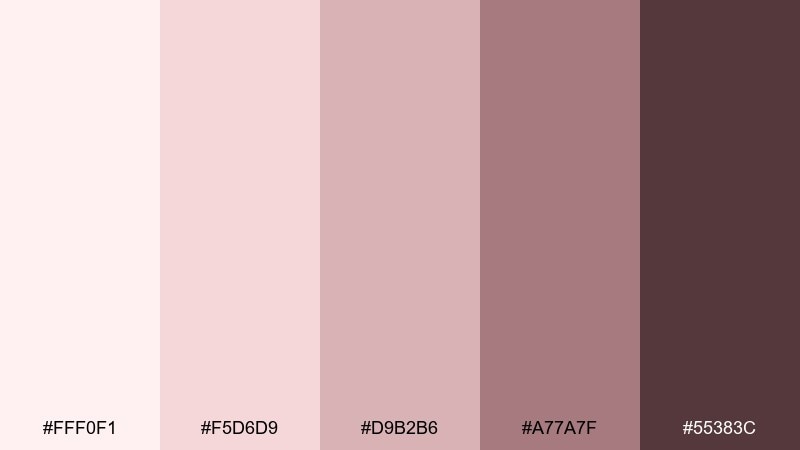 blush beige skin color palette with hex codes