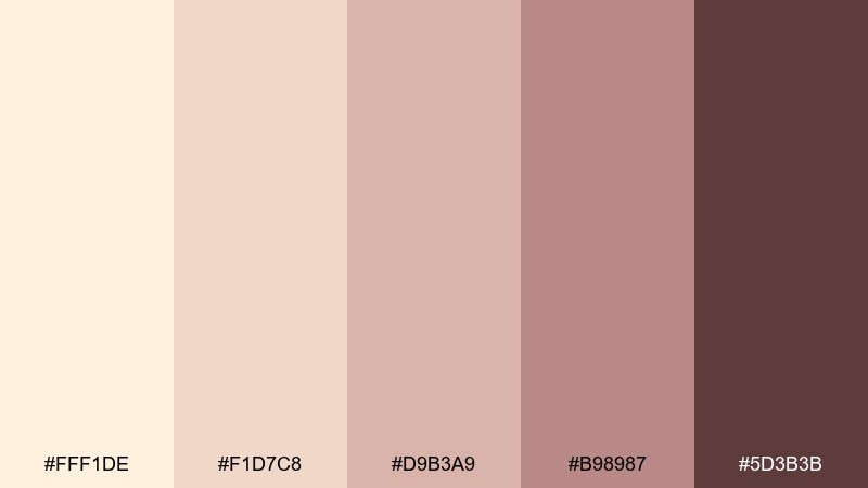 blush blonde wedding blonde color palette with hex codes
