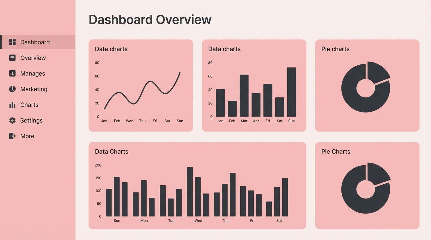 blush saas dashboard ui