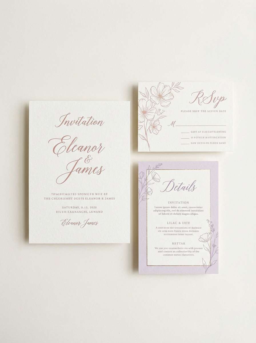 wedding invitation suite