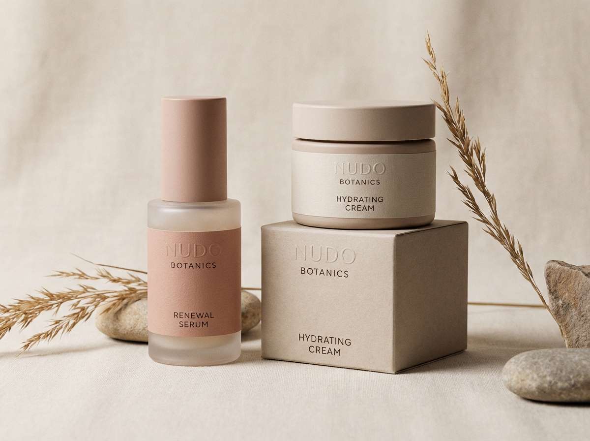 blush minimalist packaging