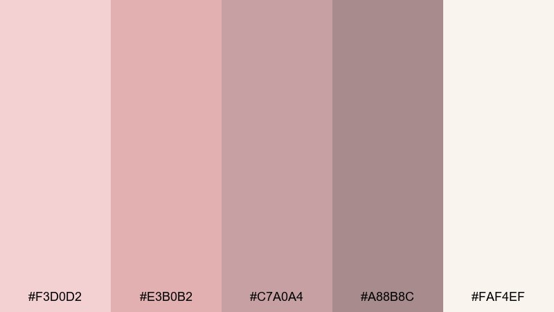 blush linen rose blush color palette with hex codes