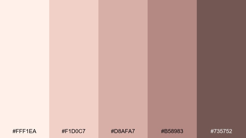 blush marble rose gold champagne color palette with hex codes