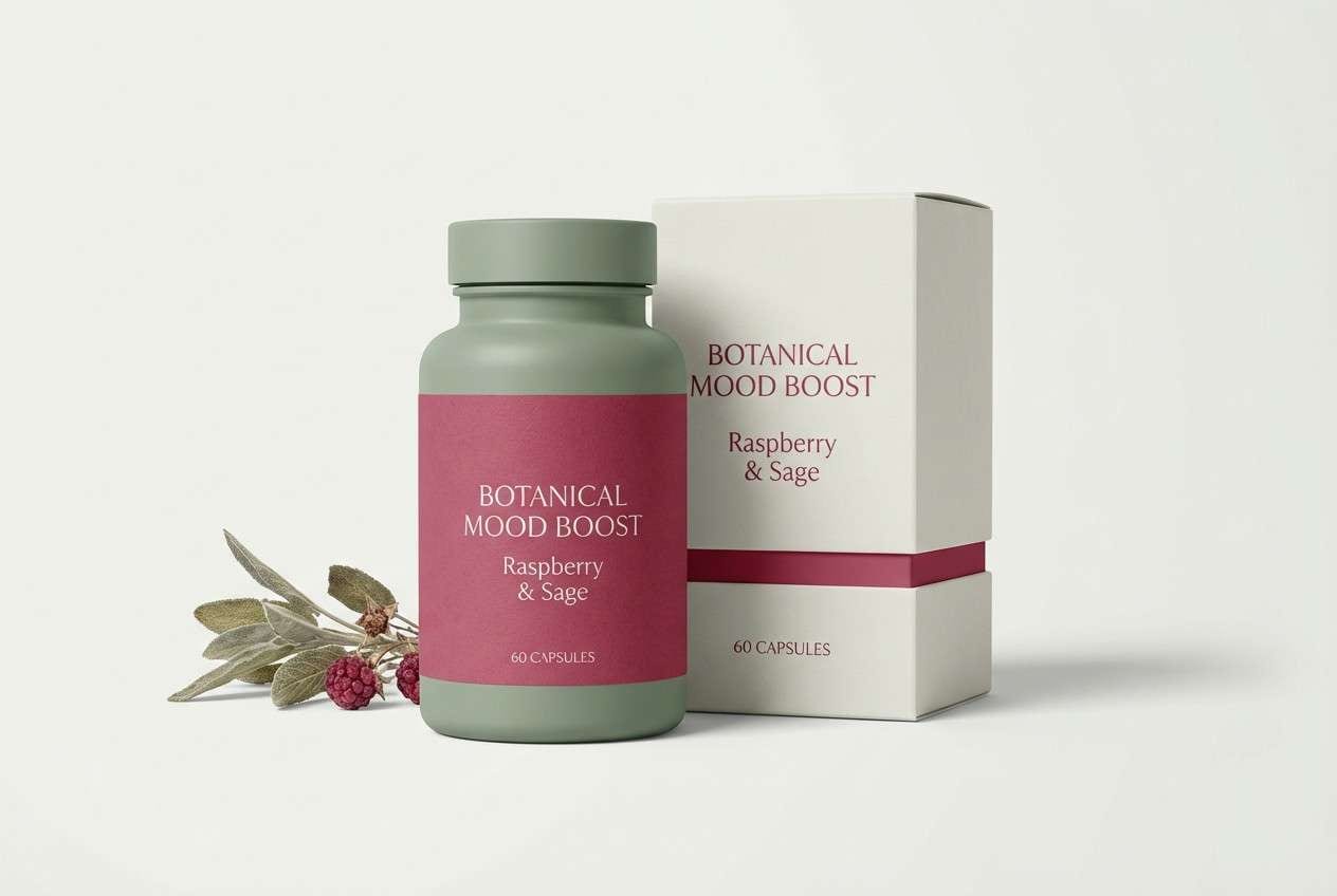 wellness packaging in sage