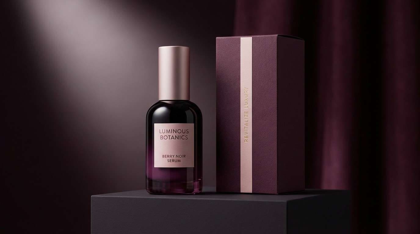 luxury berry skincare ad