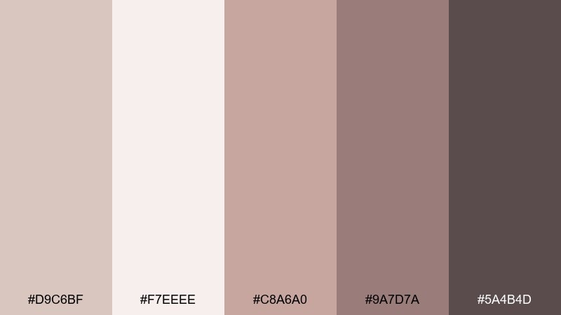 blush stone color palette with hex codes