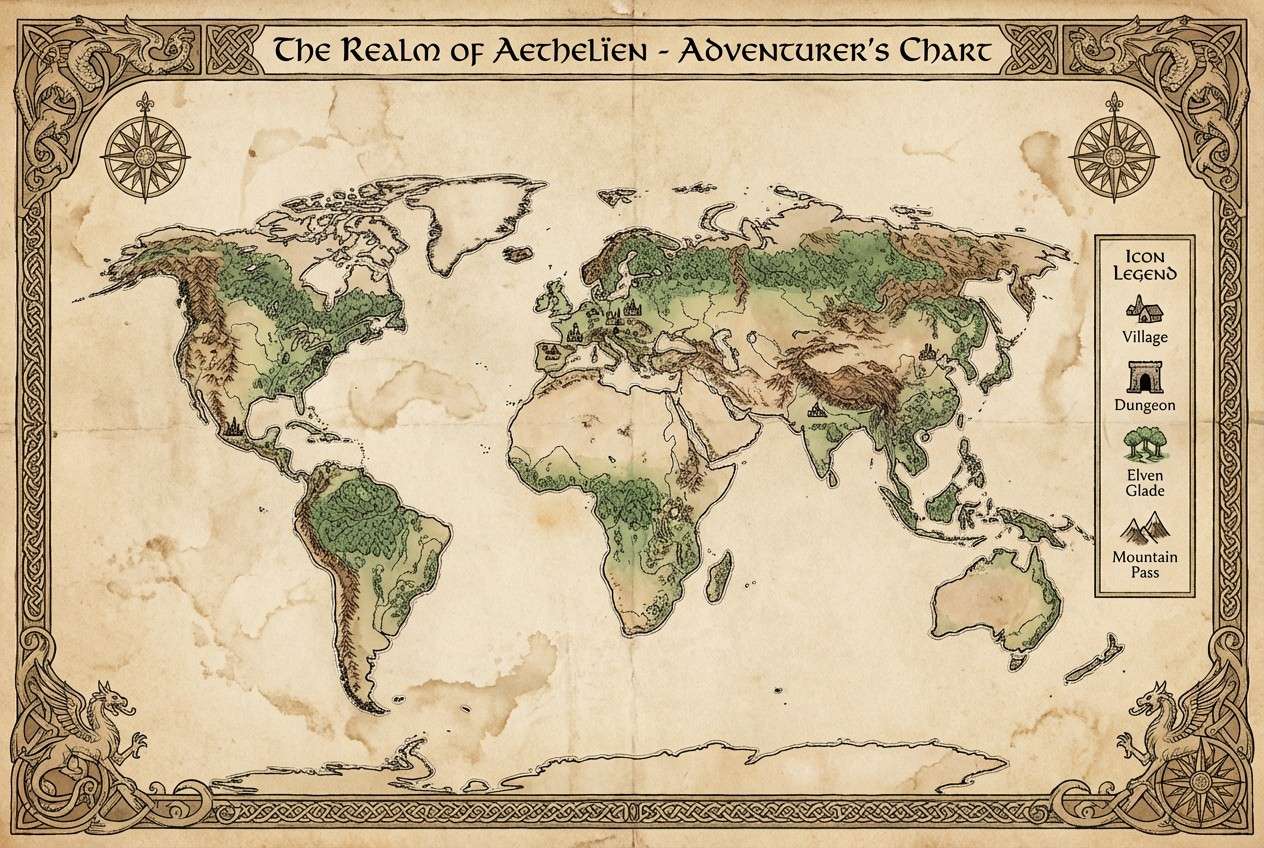 fantasy map board layout