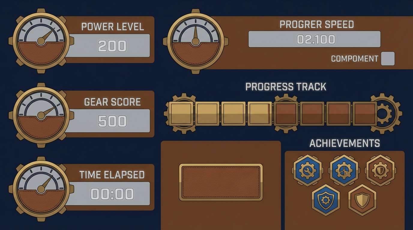 steampunk score panel