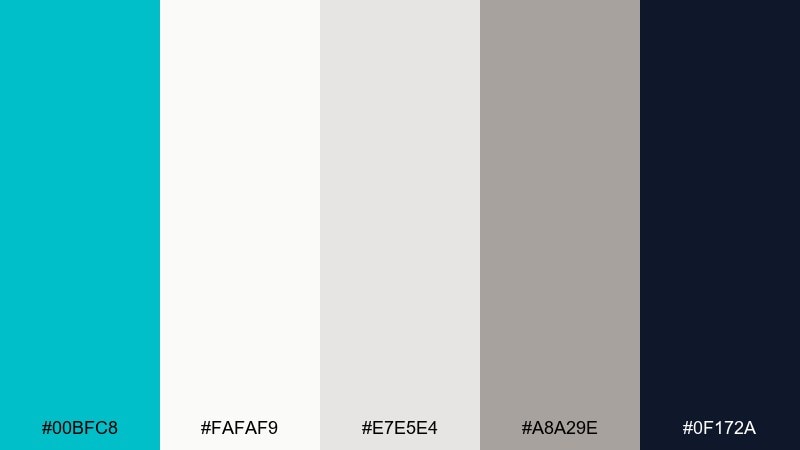 boardwalk neutral color palette with hex codes
