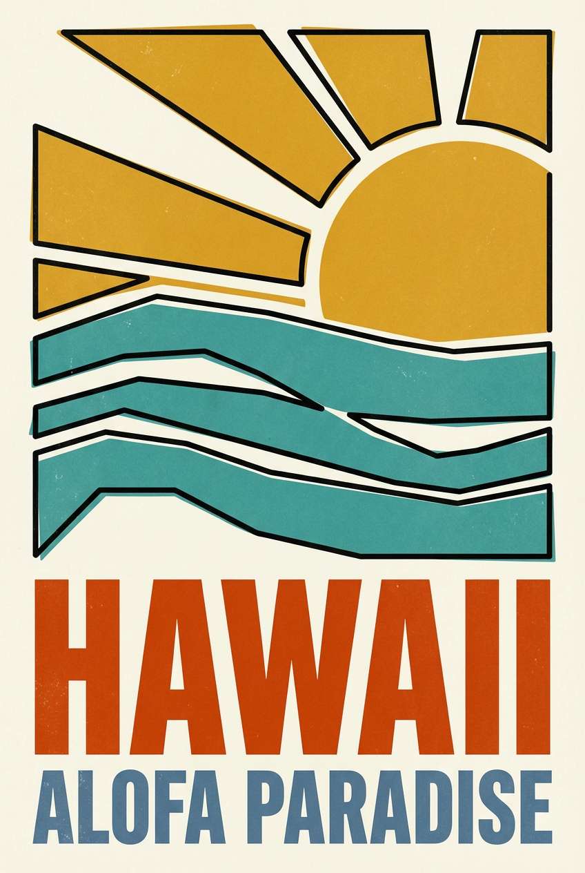 boardwalk travel poster