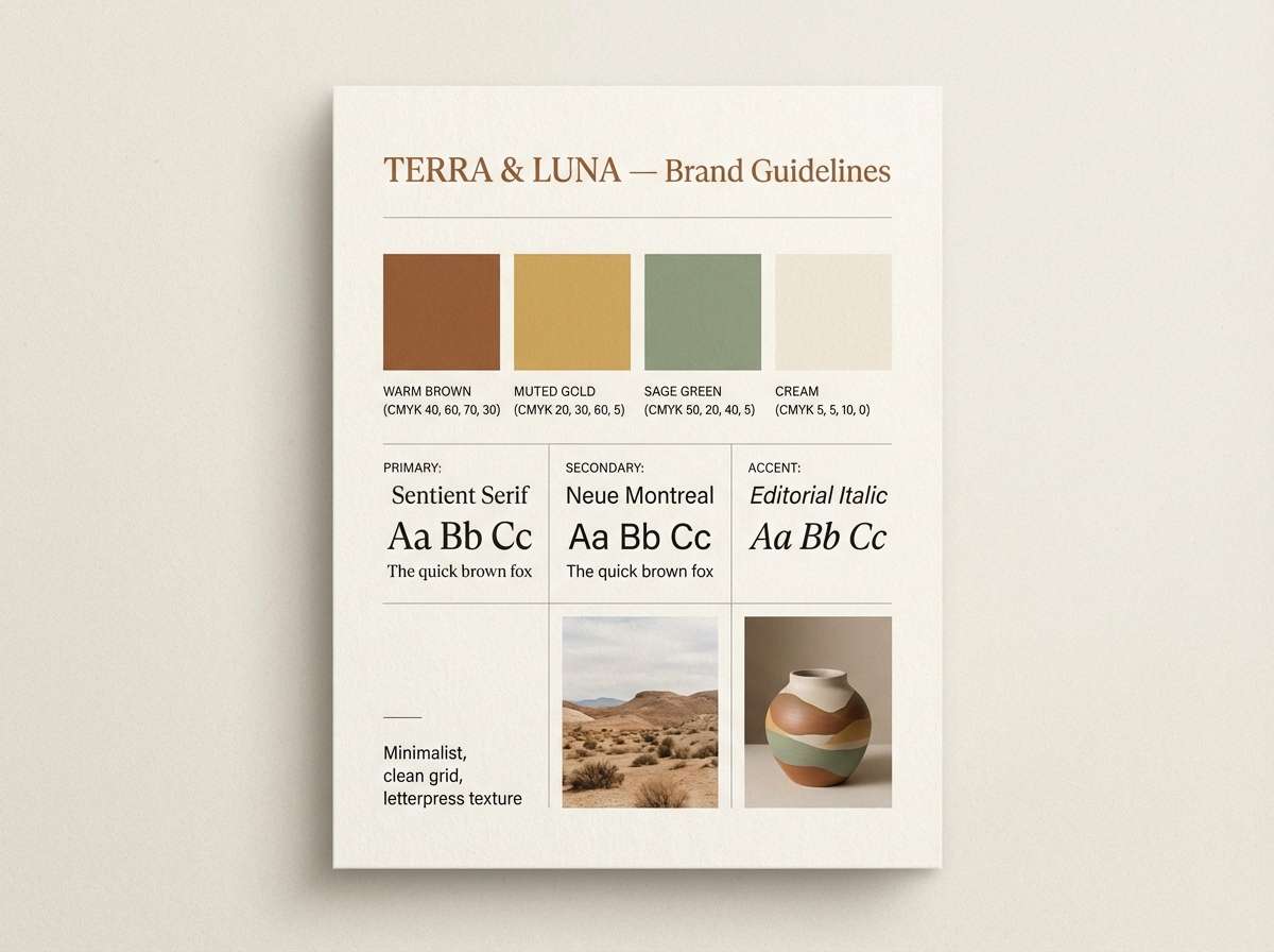 brand guidelines one page