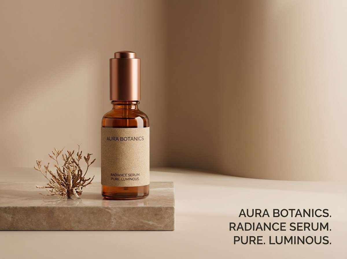 skincare studio ad shot